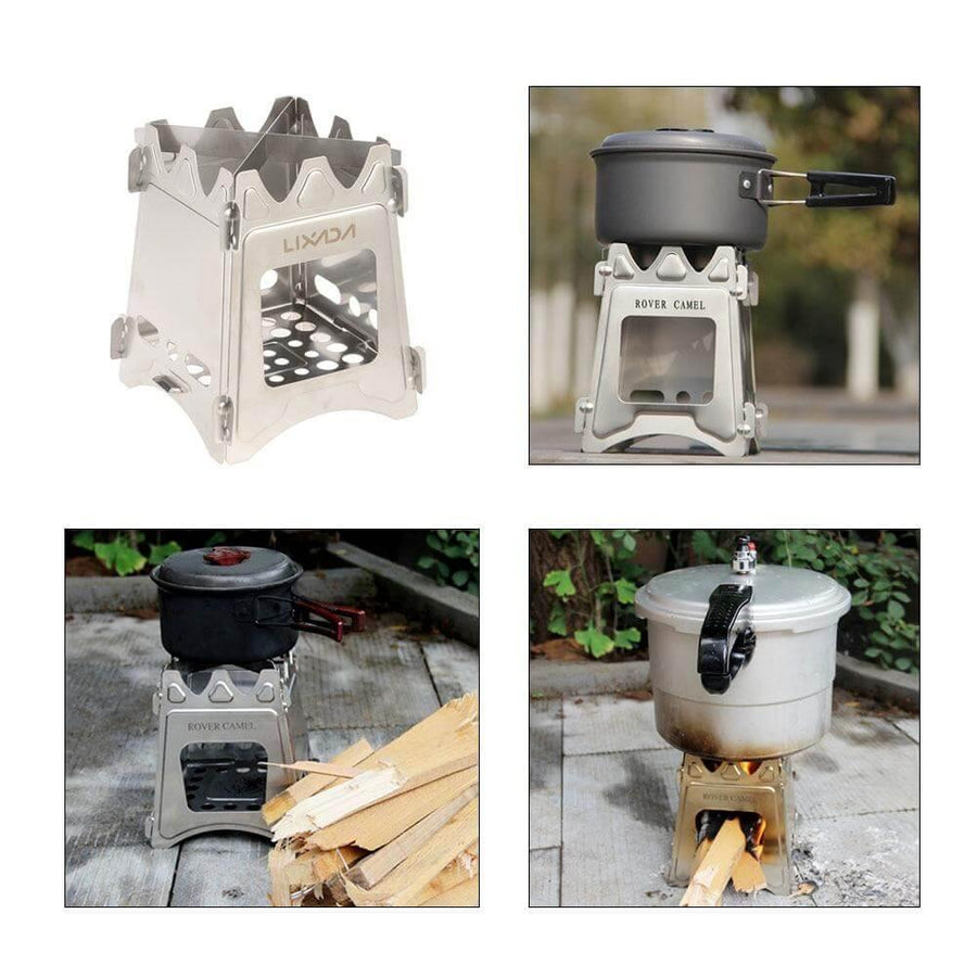 UltraLight Stainless Steel Camping Picnic Fire Stove - Image 4