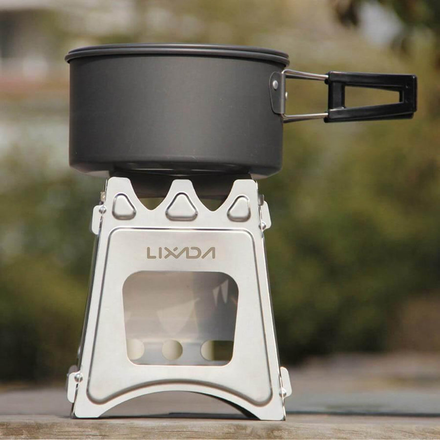 UltraLight Stainless Steel Camping Picnic Fire Stove - Image 1