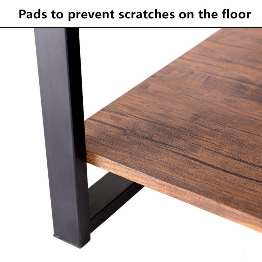 Modern Metal Frame Rectangle Coffee Table - Image 5