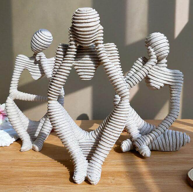 Creative European Thinking Character Sculpture Home Decoration - Image 0