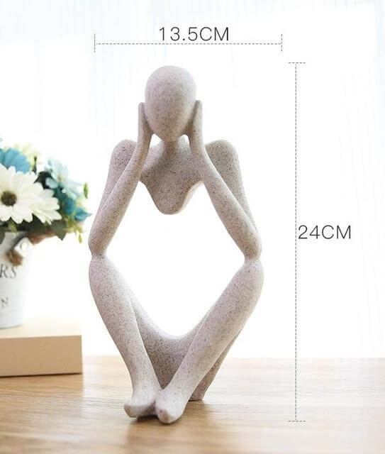 Creative European Thinking Character Sculpture Home Decoration - Image 4