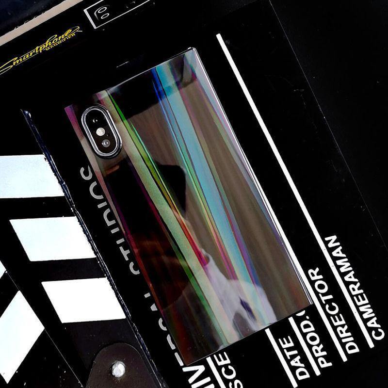 Colorful Rainbow Shining Colorful Square Cases for Iphone Models(6,7,8,x,xs,xr) - Image 7
