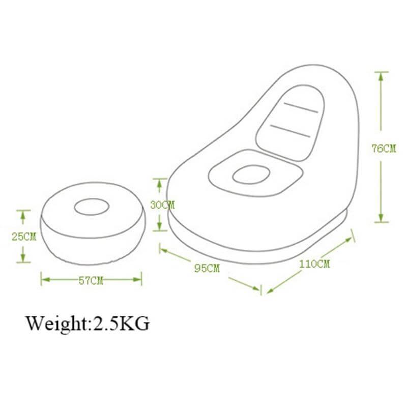 Comfy Modern Beanbag Cushion Sofa - Image 5