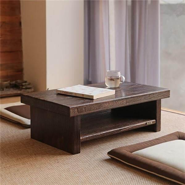 Oriental Antique Japanese Furniture Coffee Table - Image 2