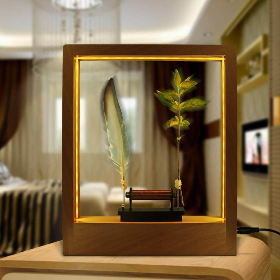 Slow Motion Frame LED Feather Night Light - Image 0