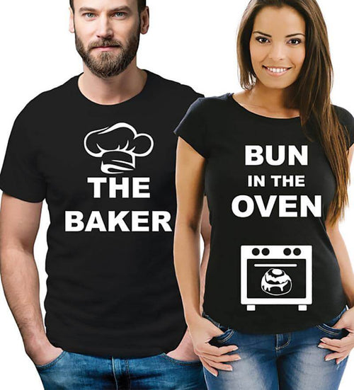 The Baker Couple Funny T-shirt - Image 0