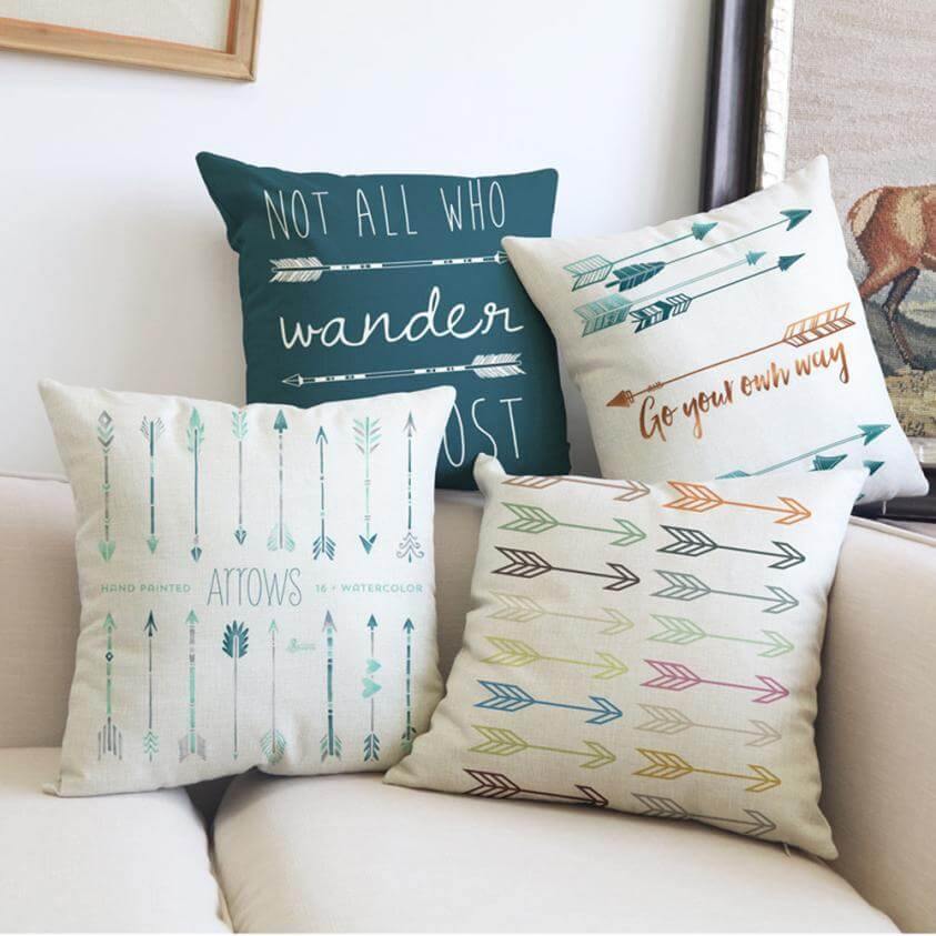 Geometric Symbols Decorative Home Pillow Cases - Image 1