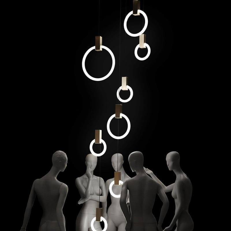 Aluminum Rings Hanging Lights - Image 2