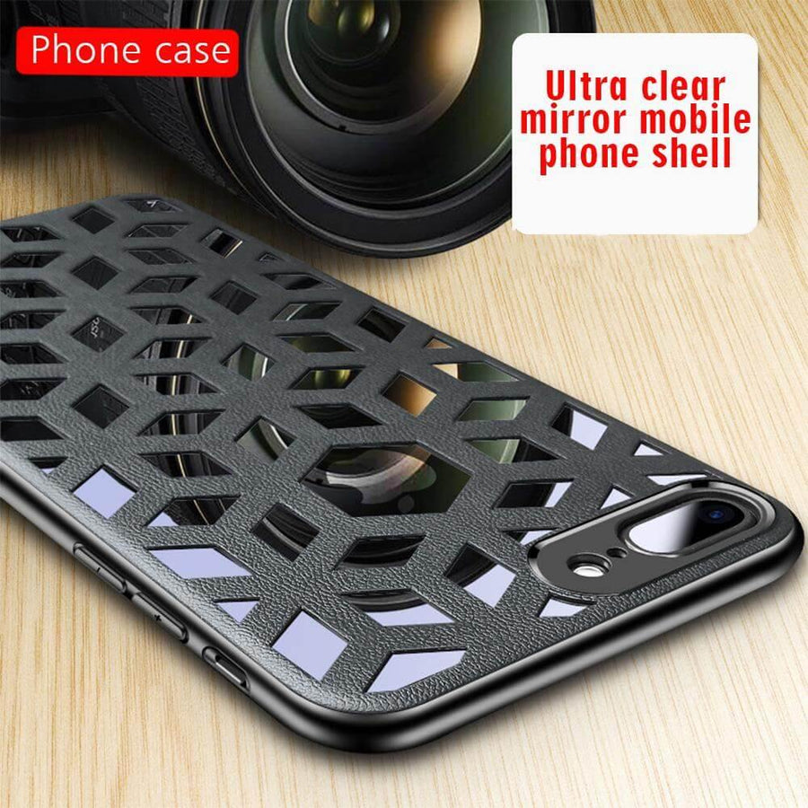 Soft Leather Hollow Shell For iPhone Models - Image 3