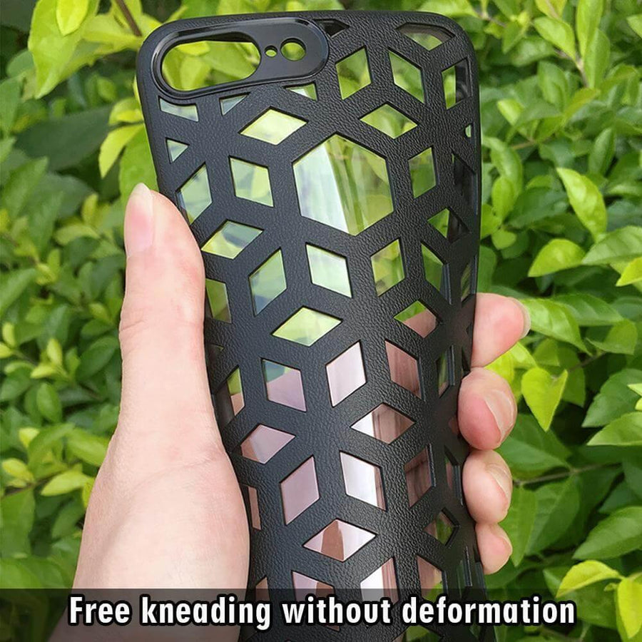 Soft Leather Hollow Shell For iPhone Models - Image 8