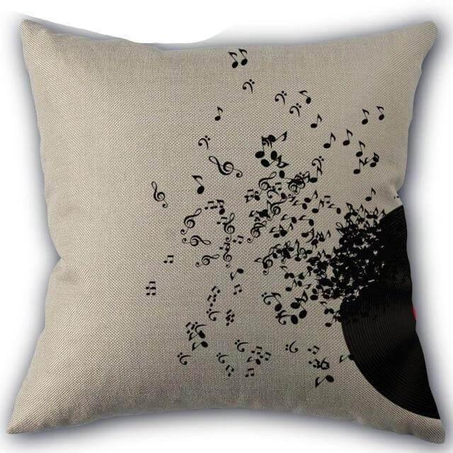 Decorative Comfy Musical Notes Pillow Case - Image 4