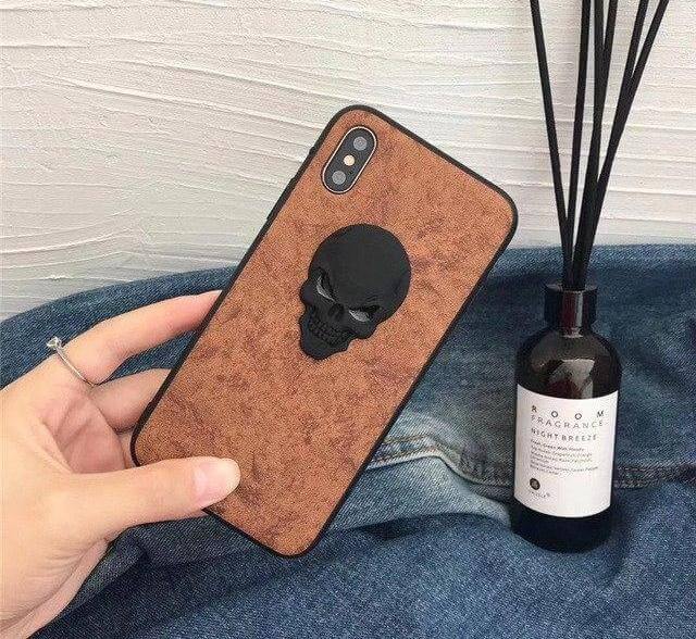 Luxury Real Leather Skull Iphone Cases - Image 5