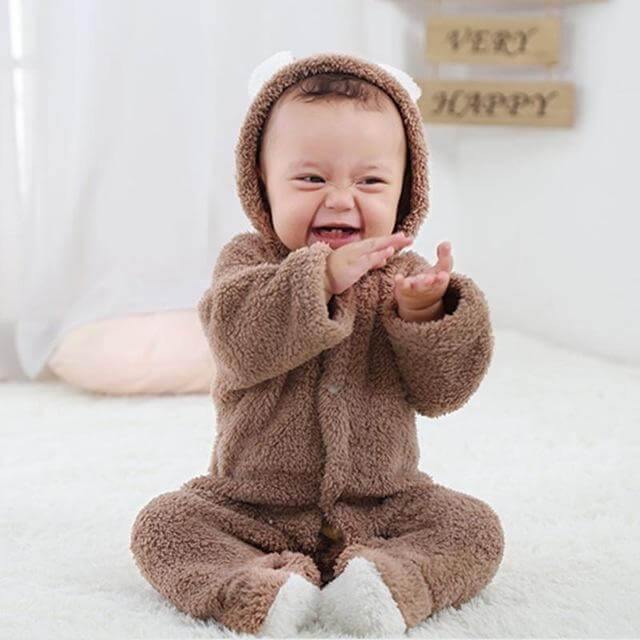 3D Warm Bear Jumpsuit for Baby - Image 4