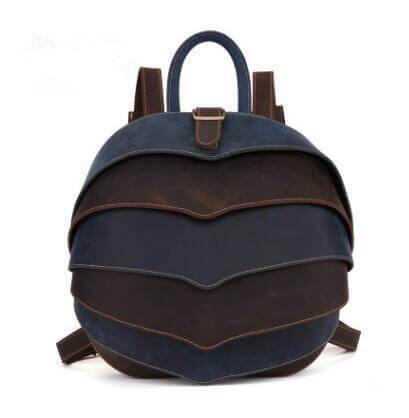 Genuine Leather Modern Retro Men Backpack - Image 3