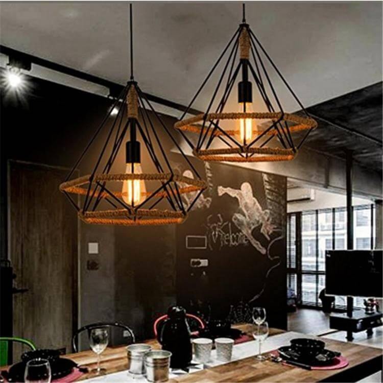 Luxury Modern Art Diamond Shape Light Lamps - Image 0