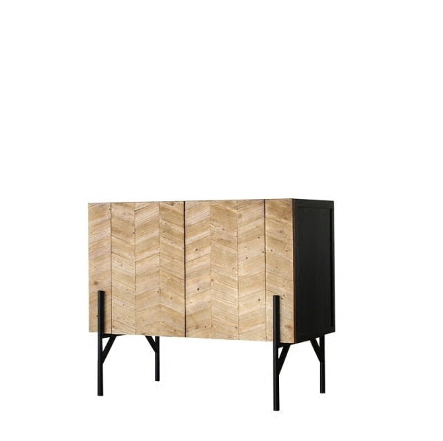 Nordic Elegant Side Entrance Wood Cabinet - Image 9