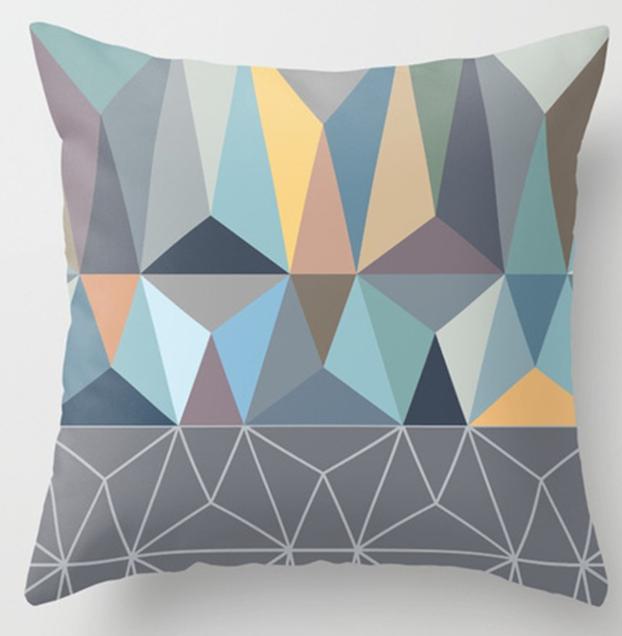 Irregular Triangle Pattern Pillow Cases - Image 24