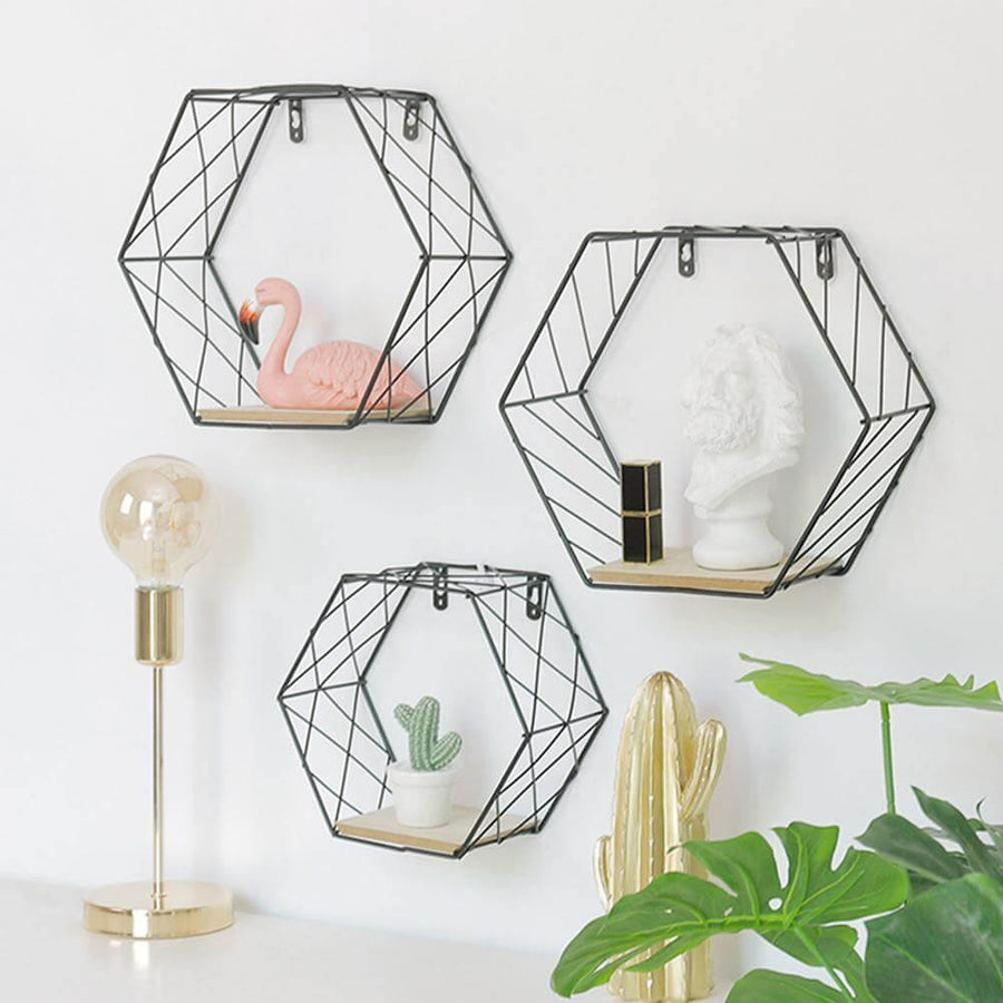 Iron Grid Wall Shelf - Image 0