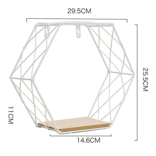 Iron Grid Wall Shelf - Image 3