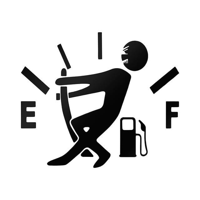Funny Fuel Man Car Sticker - Image 2