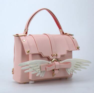 Angel Wing Lock Genuine Leather Women Bag - Image 2