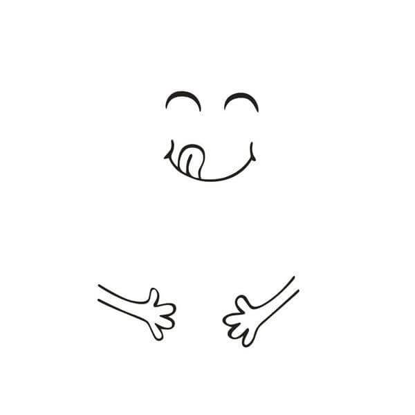 Smile Face Yummy Fridge Stickers - Image 1