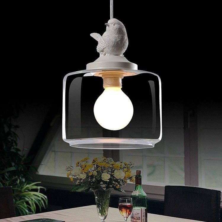 Luxury Modern Glass Shade Creative Bird Chandelier Lamp - Image 5