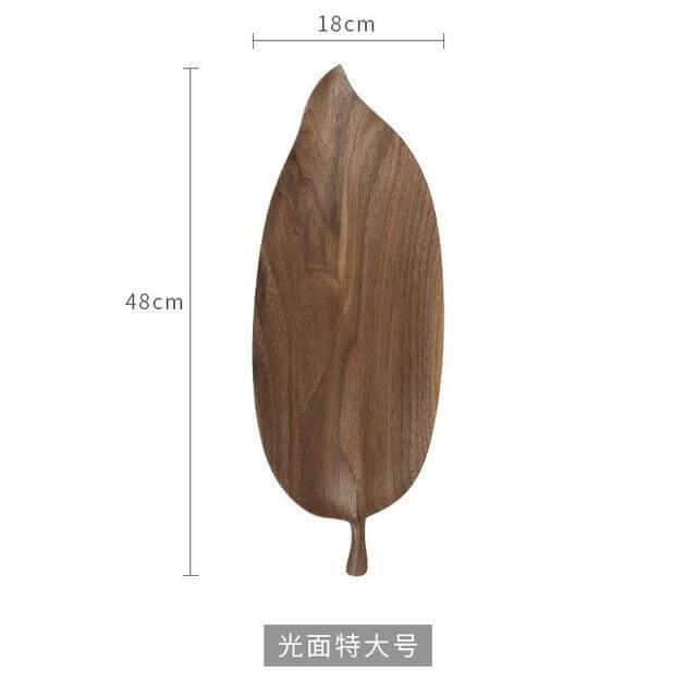 Walnut Snack Tray Leaf Plates - Image 12