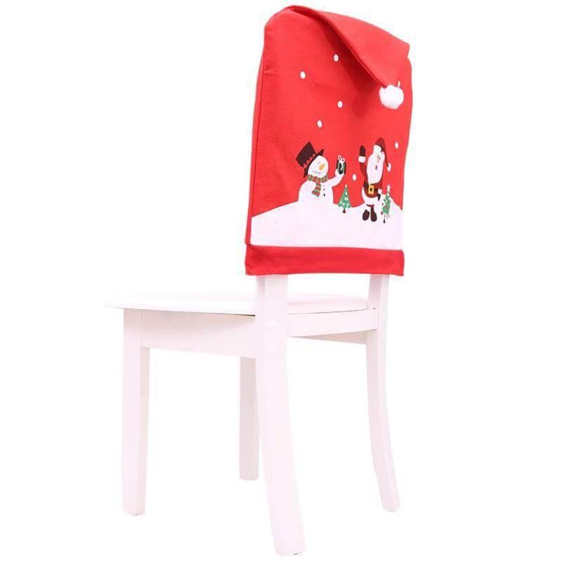 Santa Claus Christmas Chairs Cover Cap - Image 3