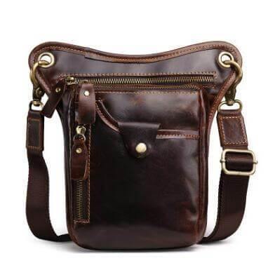 Men's Shoulder Messenger Leather Bag - Image 1
