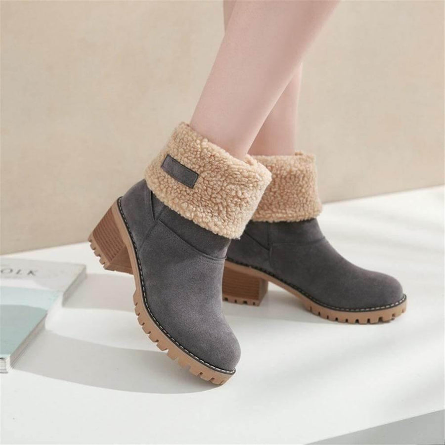 Colorful Warm Slip Women Winter Boots - Image 9