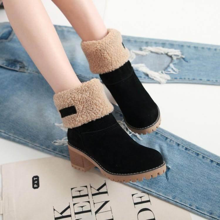 Colorful Warm Slip Women Winter Boots - Image 10