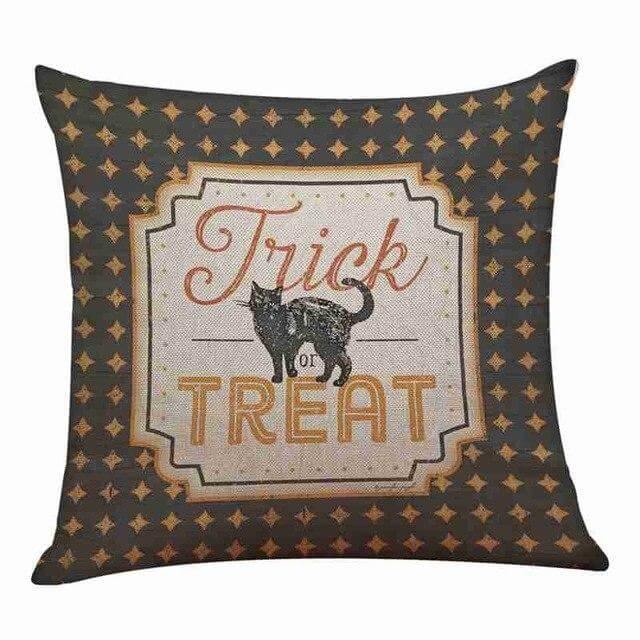 Cotton Comfy Pumpkin Printed Halloween Pillow Cases - Image 5