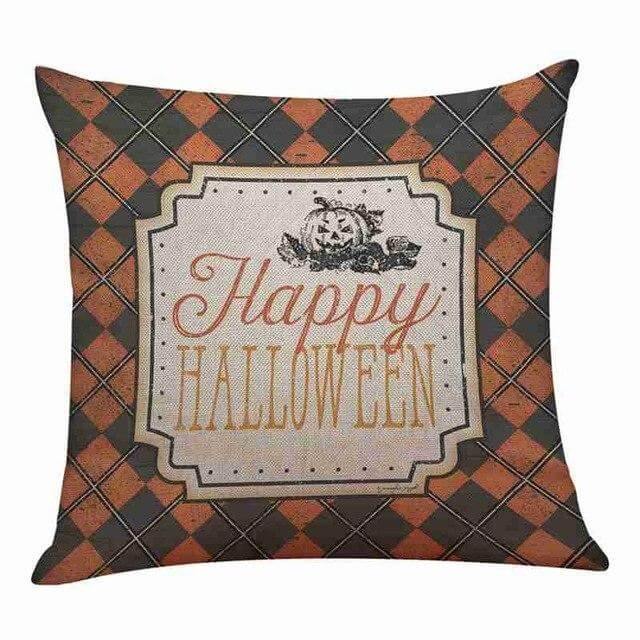 Cotton Comfy Pumpkin Printed Halloween Pillow Cases - Image 7