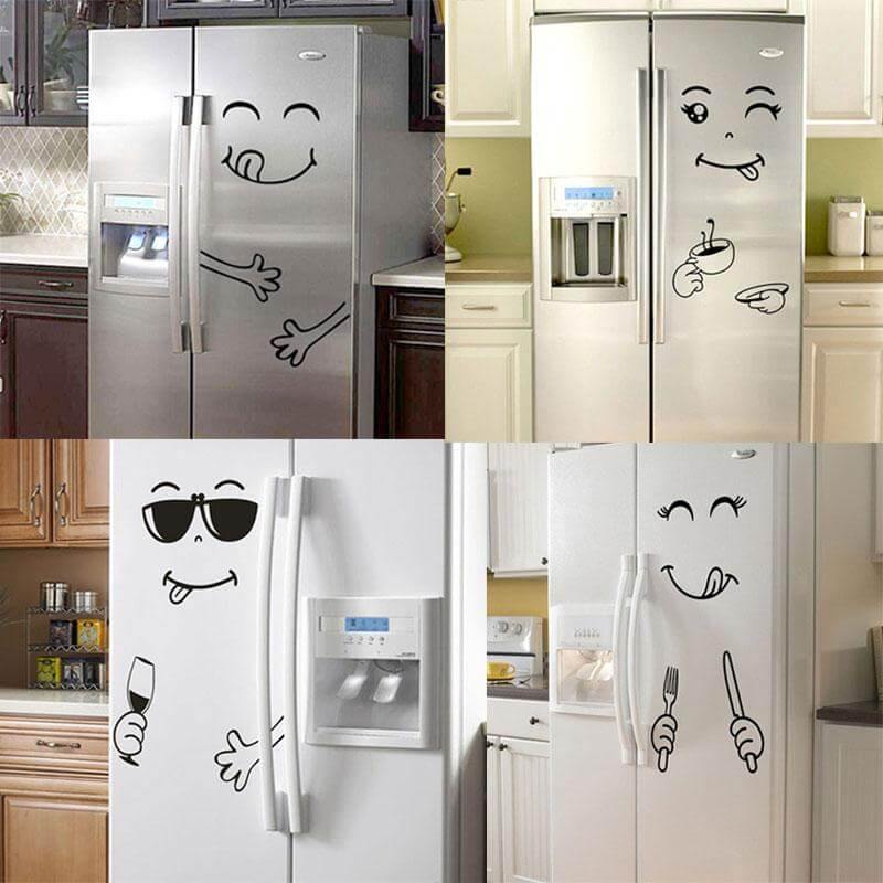 Smile Face Yummy Fridge Stickers - Image 0