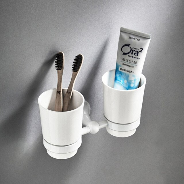 Wall-Mounted Bathroom Accessories Holder Set - Image 11