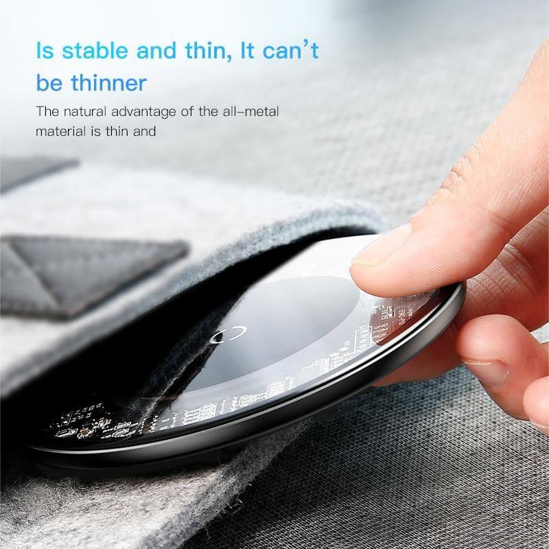 Stylish Transparent Wireless Charging Pad for Wireless Charging Supported Phones - Image 5