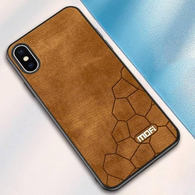 Luxury Fabric Hard Back Cover For iPhone Models - Image 1