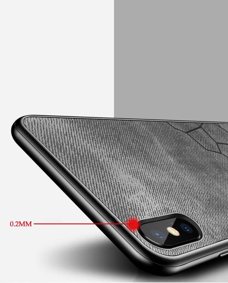 Luxury Fabric Hard Back Cover For iPhone Models - Image 3