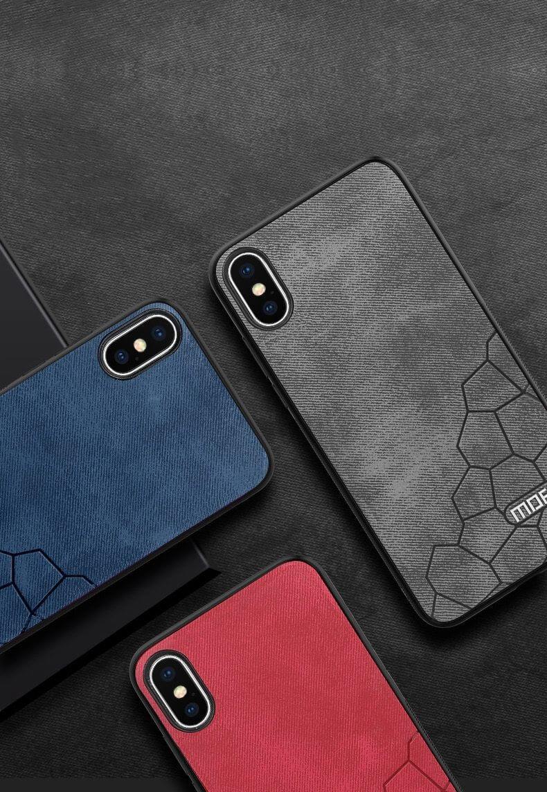 Luxury Fabric Hard Back Cover For iPhone Models - Image 12