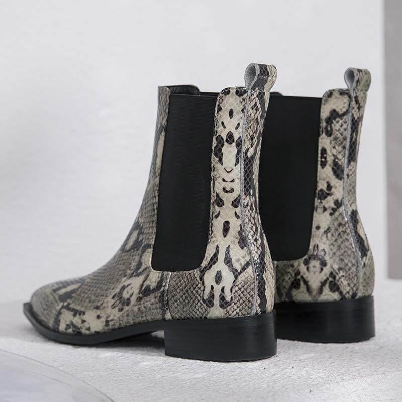 Real Leather Short Ankle Boots - Image 3