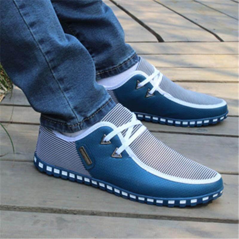 Casual Lace-up Breathable Lace-up Men Shoes - Image 0