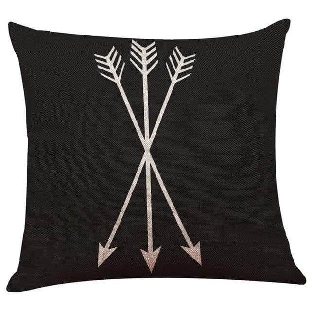 Geometrical Lovely Black and White Home Pillow Cases - Image 13