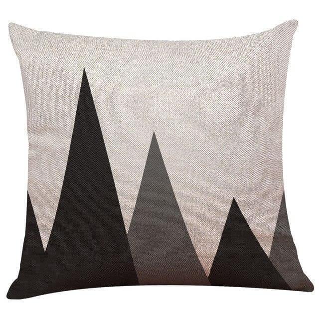 Geometrical Lovely Black and White Home Pillow Cases - Image 15