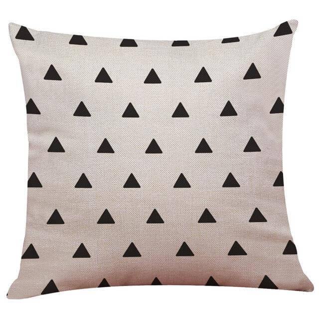 Geometrical Lovely Black and White Home Pillow Cases - Image 6