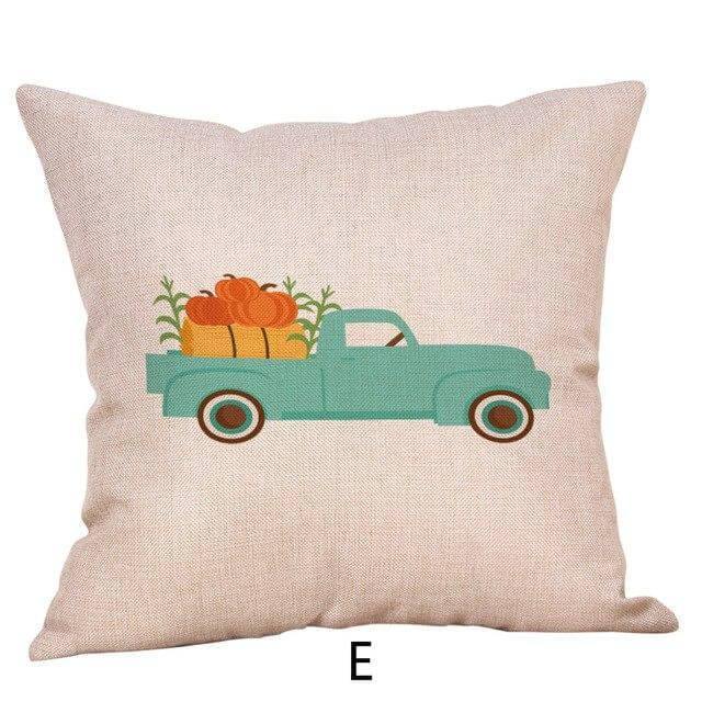 Pumpkin Truck Halloween Fall Pillow Cases - Image 9