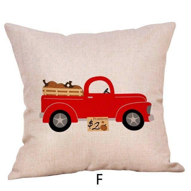 Pumpkin Truck Halloween Fall Pillow Cases - Image 7
