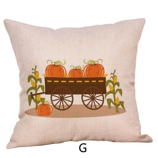 Pumpkin Truck Halloween Fall Pillow Cases - Image 1