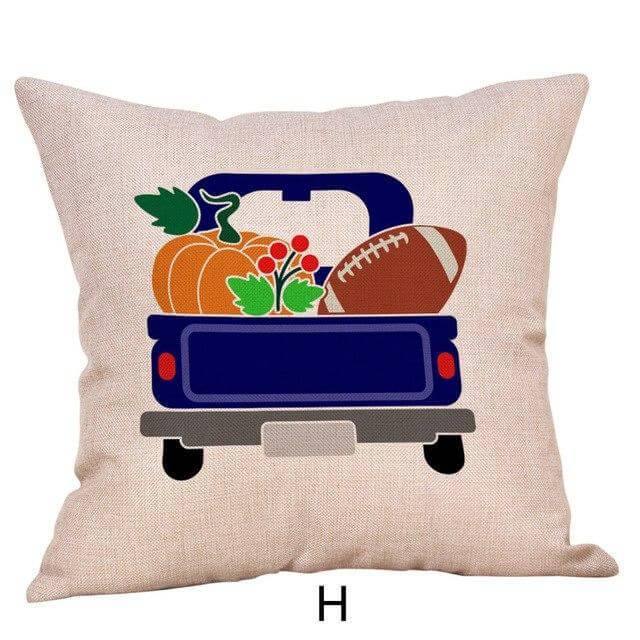 Pumpkin Truck Halloween Fall Pillow Cases - Image 6