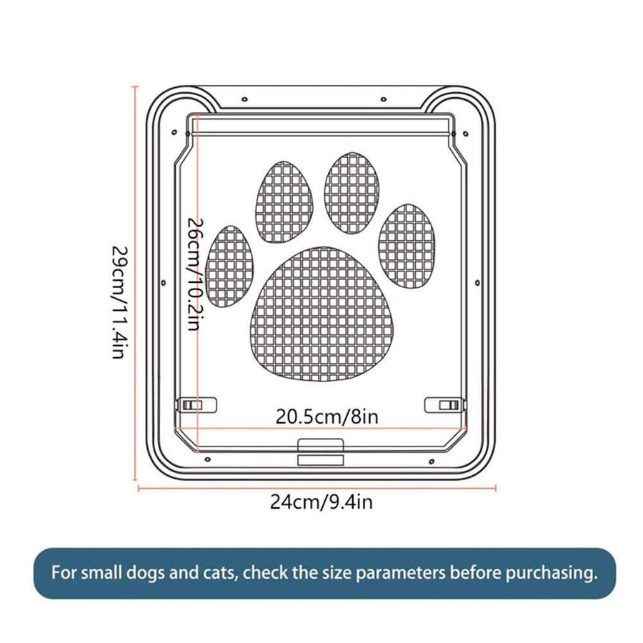 Pet Footprint Pattern Screen Door - Image 3